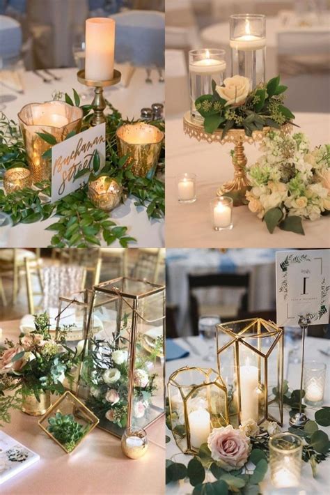 30 Luxury And Elegant Gold Wedding Ideas Gold Wedding Centerpieces