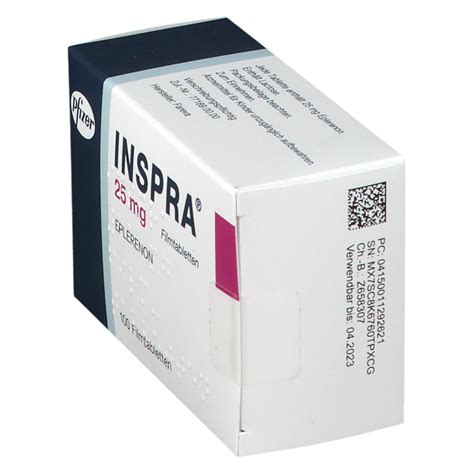 Inspra 25 Mg 100 St Mit Dem E Rezept Kaufen Shop Apotheke
