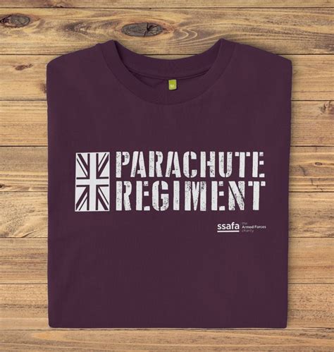 Ssafa Parachute Regiment T Shirt Purple Ssafa Store