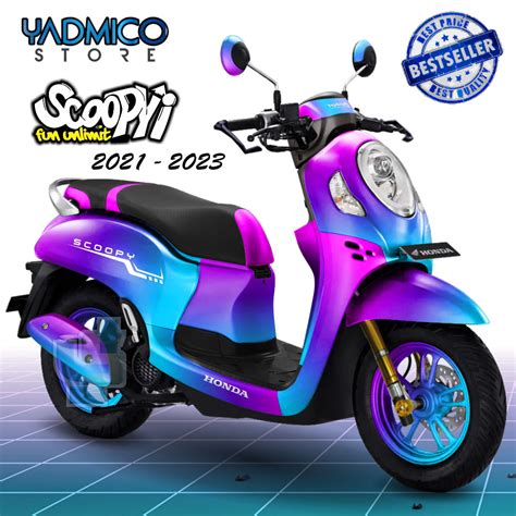 Jual Decal Scoopy Full Body Stiker Motor Scoopy Full Body