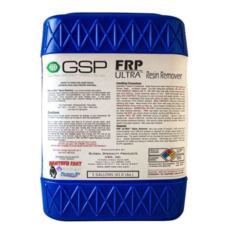 FRP ULTRA RESIN REMOVER 5 GALLON GLOBAL SPECIALTY PRODUCTS