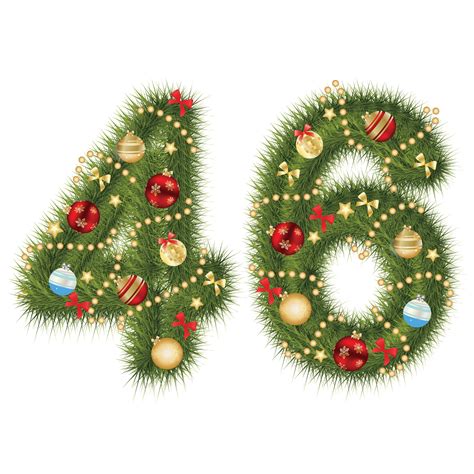 Christmas Numbers Clipart Christmas Letters Fonts Alphabet Etsy