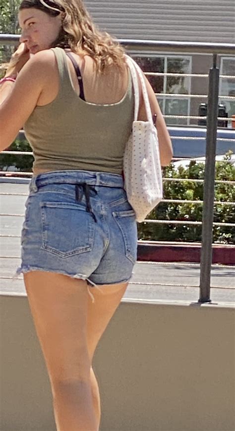 Sexy Target Parking Lot Teens Big Tits Nice Ass Short Shorts Tight