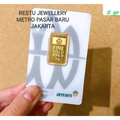 Jual Antam Gold Bar Gram Press K Antam Logam Mulia Bersertifikat