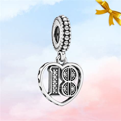 Celebration Dangle Charm Birthday Anniversary 15th 16th 18th 21st 30th