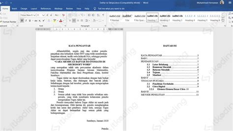 Cool Cara Membuat Daftar Isi Otomatis Di Word 365 2022 » Blog Ihsanpedia