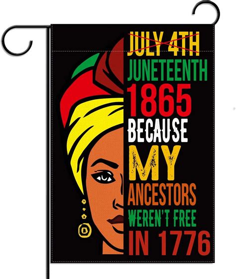 Juneteenth Flag Represents Freedom For Black People Garden