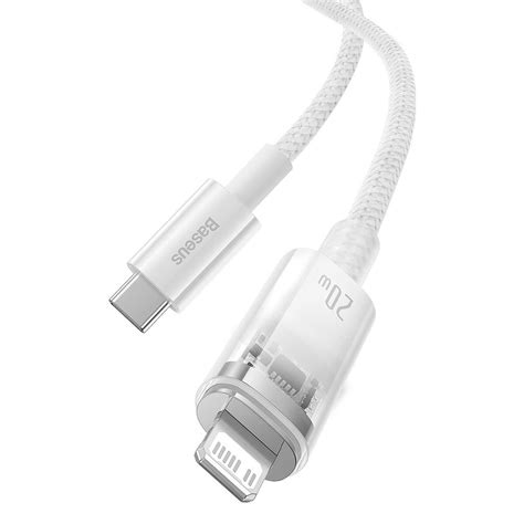 Baseus Explorer Series Usb C Lightning Kaapeli W M Valkoinen