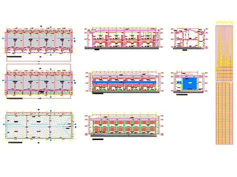 Modulo De Aulas En Dwg Librer A Cad