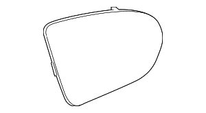 2019 2023 Mercedes Benz Mirror Glass Right 099 810 22 01 MB OEM Parts