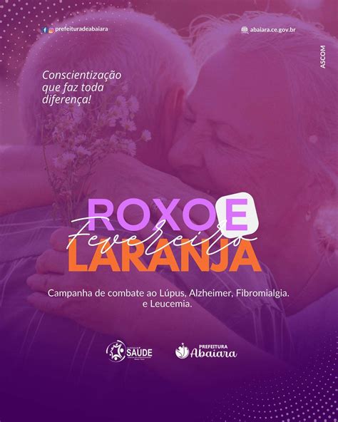 Campanha Fevereiro Roxo Laranja Abaiara Governo Municipal