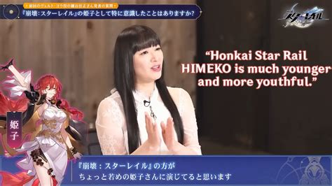 Himeko JP VA Interview Rie Tanaka 田中理恵 Honkai Star Rail w ID EN