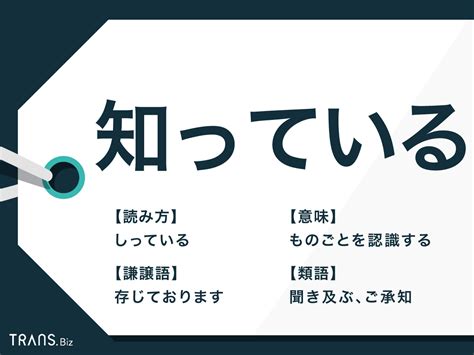 「知っている」の敬語表現で注意することは？メール例文も紹介 Transbiz