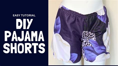 Diy Pajama Shorts Tutorial Easy Youtube