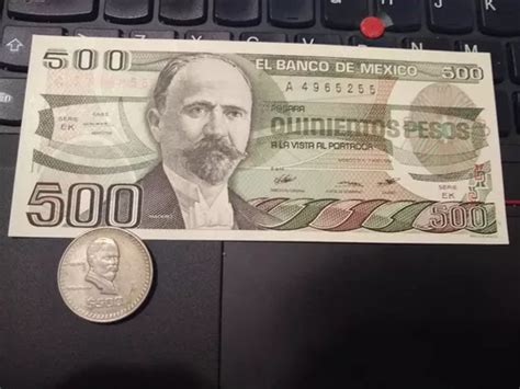 Billete Y Moneda 500 Pesos Madero Meses sin interés