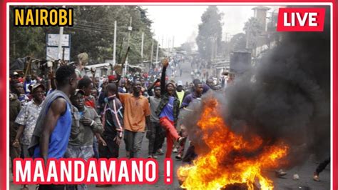 MAANDAMANO TUESDAY NASTY SCENES IN NAIROBI CBD AS KENYANS PROTEST