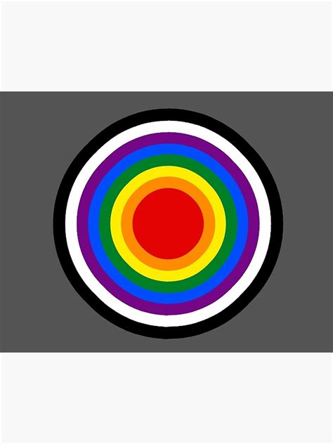 Straight Ally Pride Flag Circle Poster For Sale By Kiippers Redbubble