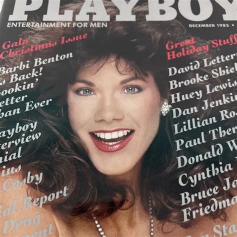 DECEMBER 1985 PLAYBOY Magazine Carol Ficatier Barbi Benton Gala