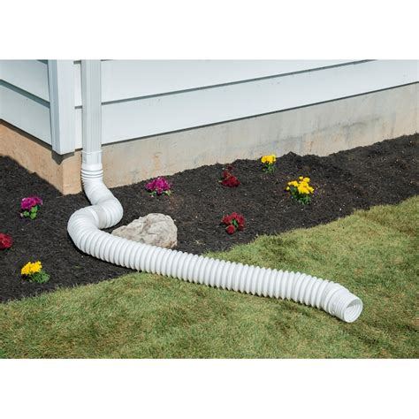 Amerimax FLEX-A-SPOUT 26.5-in White Vinyl Downspout Extension in the ...