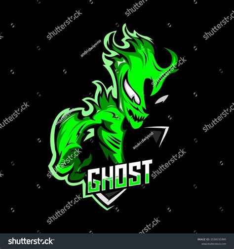 Ghost Mascot Logo Gaming Iustration Gaming Stock Vector (Royalty Free) 2108331995