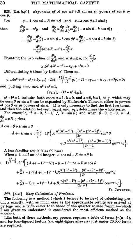 D B Expansion Of A Cos N B Sin N In Powers Of Sin Or