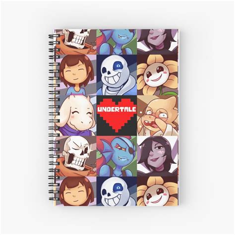 Undertale Spiral Notebook By Stosmenes Redbubble