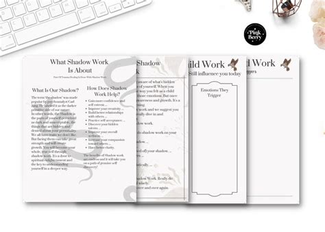 Printable Shadow Work Workbook 118 Page Printable 33 Templates For