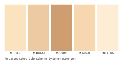 Pine Wood Colors Color Scheme » Brown » SchemeColor.com