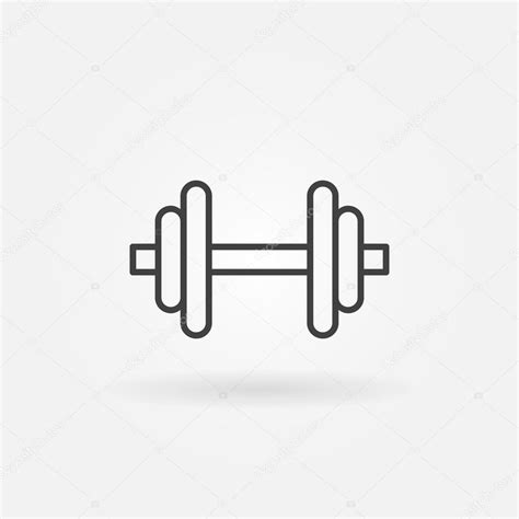 Dumbbell logo — Stock Vector © sn3g #77960754