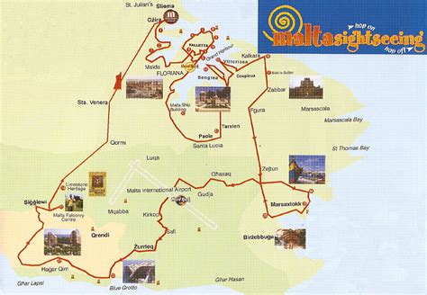 Malta Tourist Map - Malta • mappery