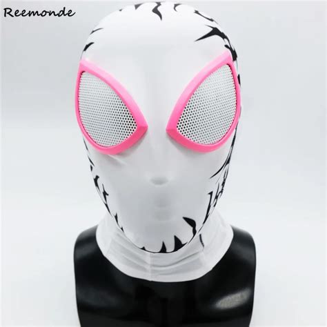 Venom Spider Gwen Stacy Mask Cosplay Costume Marvel Gwen Mask Zentai