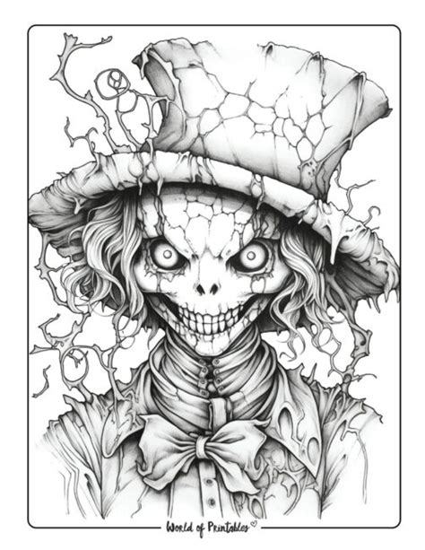 Horror Coloring Pages For Adults At Sascontinentblog Blog