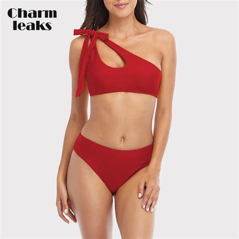 Cheap Charmleaks High Waiste Bikini Swimsuits For Women Teen Cute