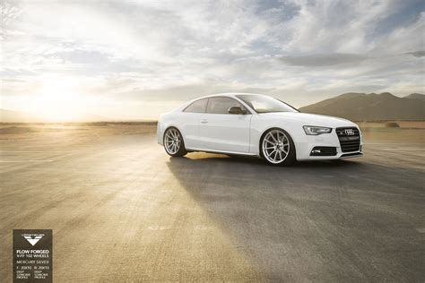 White Audi S Poses With Vorsteiner V Ff Wheels Gtspirit