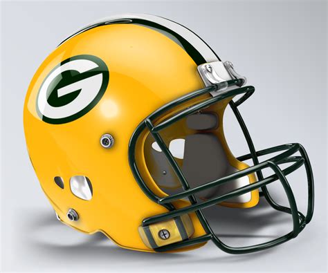 Green Bay Packers Throwback Helmet | Green bay packers helmet, Football ...