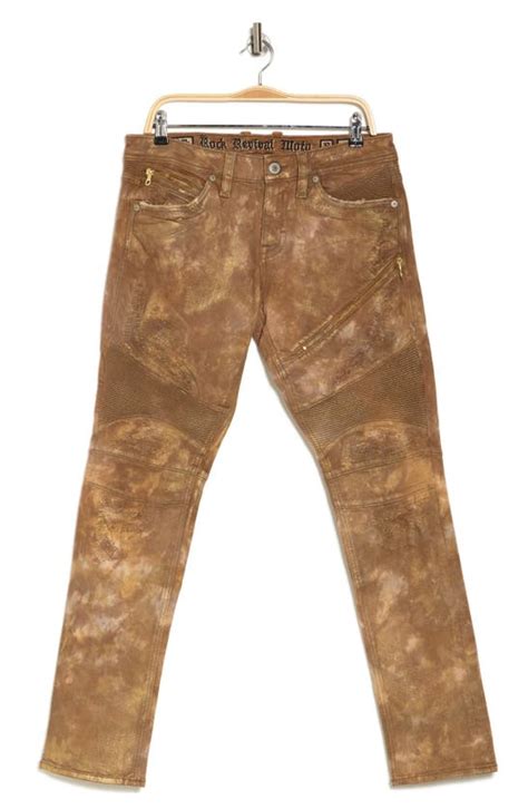 Rock Revival Moto Skinny Jeans In Jezek S406 Modesens