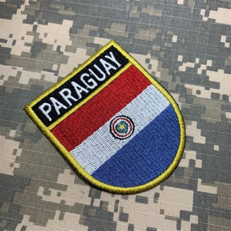 Bp Et Bandeira Paraguai Patch Bordado Termo Adesivo Br