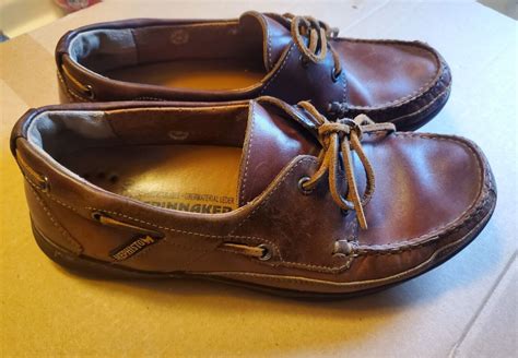 Mephisto Spinnaker Brown Lace Up Deck Boat Loafers Comfort Shoes Air