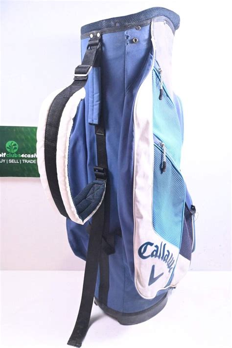 Callaway Chev Org Cart Bag 14 Way Divider Grey Blue And White Ebay