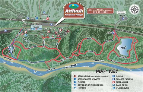 Resort Map Attitash Mountain Village Resort