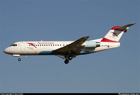 Oe Lfp Austrian Airlines Fokker F Mark Photo By Marco Dotti