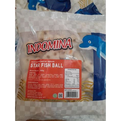 Jual Indomina Star Fish Ball Gram Shopee Indonesia