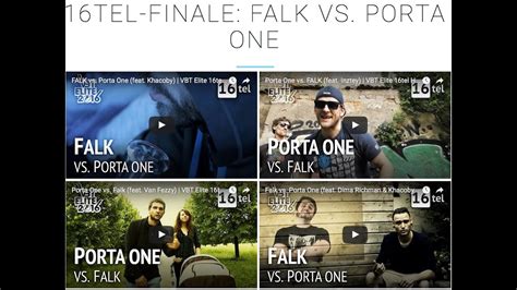 Let S Watch VBT Elite 16tel Falk Vs Porta One YouTube