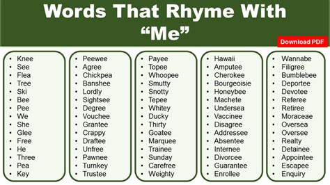 200+ Rap Words That Rhyme With Me - GrammarVocab