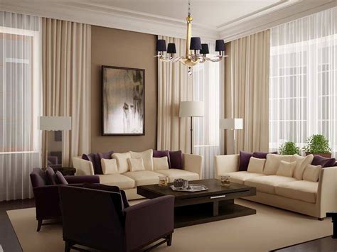 Living room curtains - 25 methods to add a taste of royalty to your ...