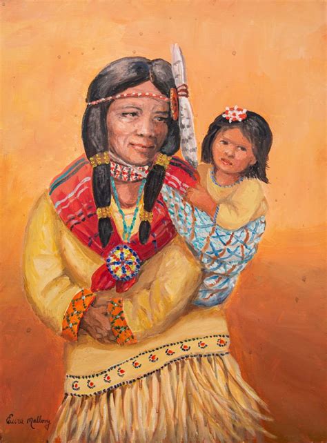 Cherokee Mama and Baby – New Jersey Senior Citizen Art Show