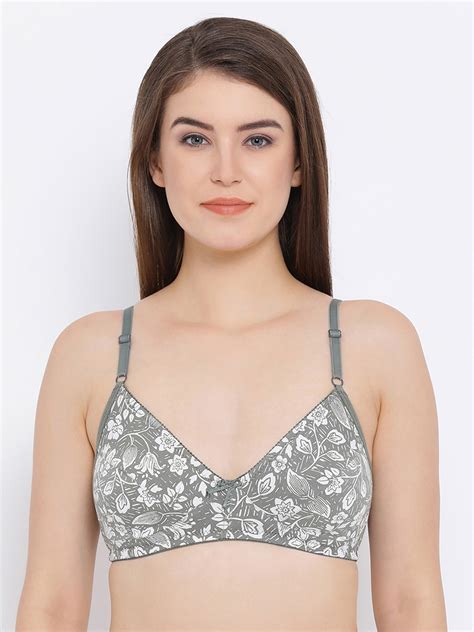 Buy Clovia Cotton Non Padded Non Wired Floral Print Bra Bra For Women 10482628 Myntra