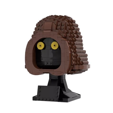Moc 70376 Jawa Bust Helmet Collection Style With 740 Pieces Mould King