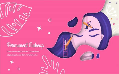 Premium Vector Background Permanent Makeup