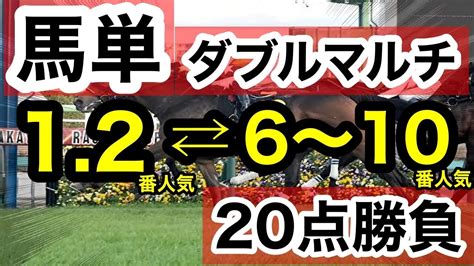 【馬券検証】馬単ダブルマルチ12⇔678910番人気合計20点で勝てるのか？検証してみた【馬券勝負】 Youtube